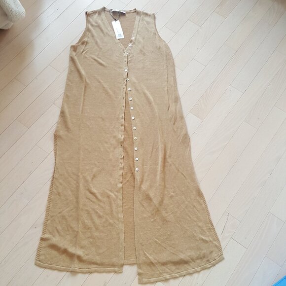 ZARA ! LINEN long Cardigan ( S ) - Picture 5 of 6